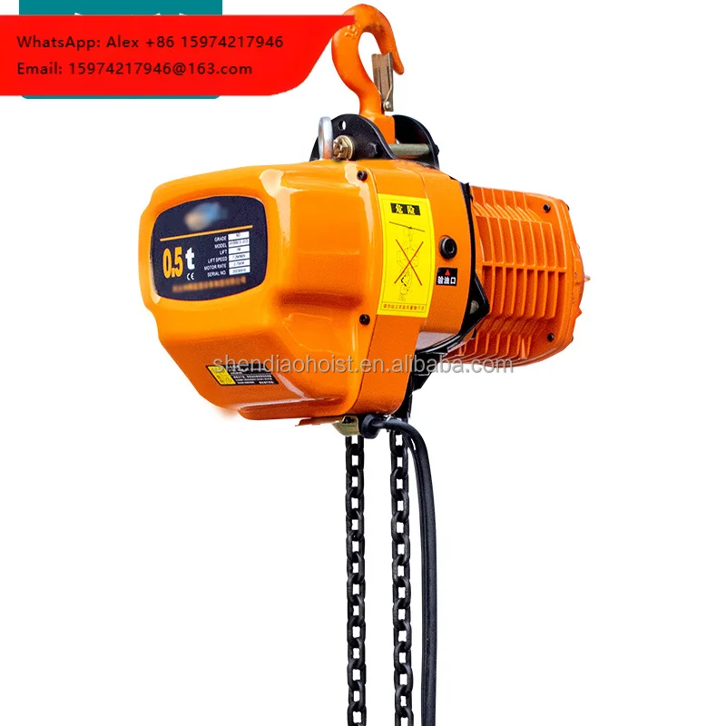 China Professional Supplier Electric Chain Hoist 5t 2t 1t Mini Wire Rope Hoist 500kg For Sale