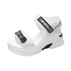 Summer Platform Sandals New Internal Increase Muffin High Heel Wedge Sandals Women's Shoes