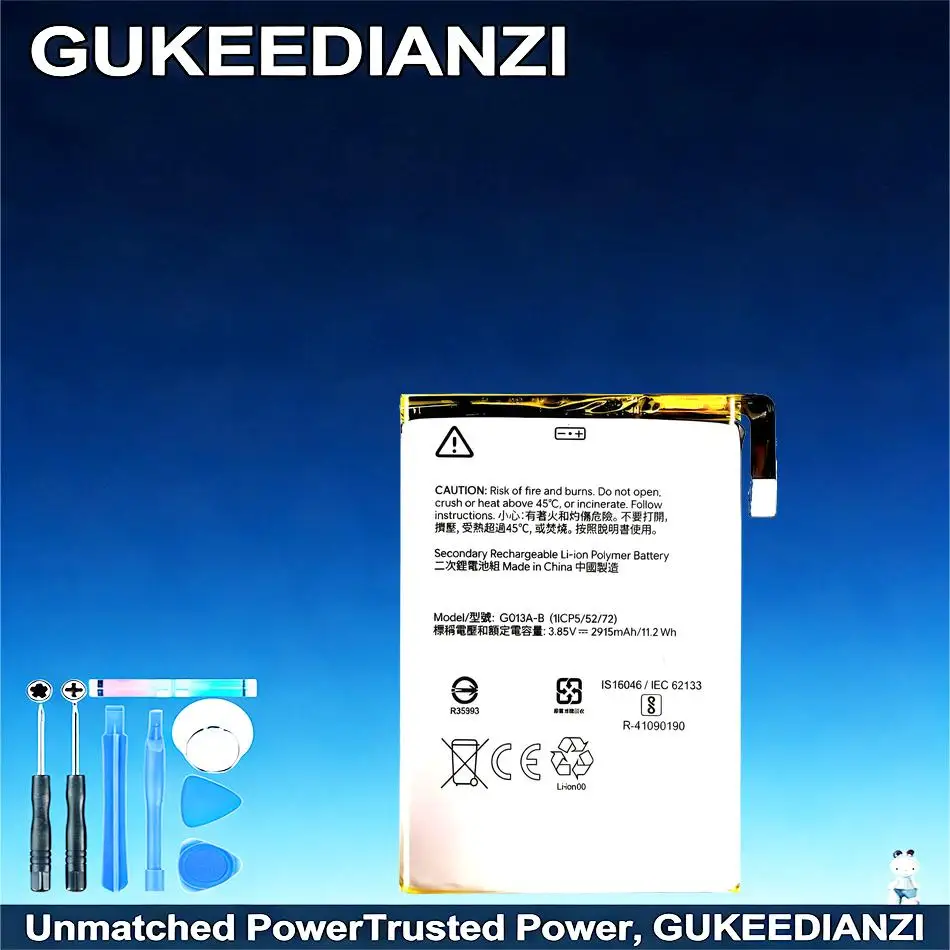 

Аккумулятор для мобильного телефона HTC Google Pixel 3 G013B G013A, быстрая зарядка, легкий, 2915 мАч