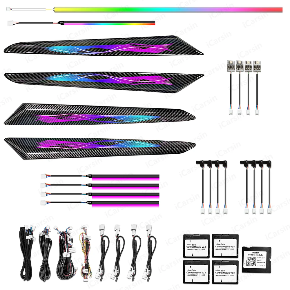 

ICarsin Upgrade 256 Colors LED Car Interior Ambient Lighting for Maserati Ghibli/Quattroporte Trim Decoration Accessories