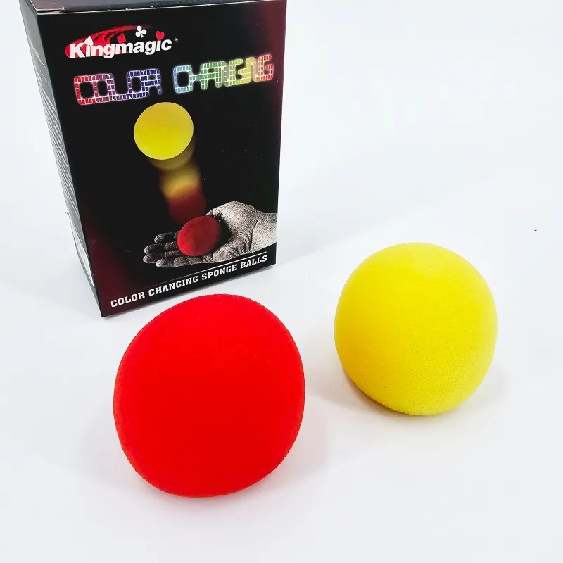 Color Change Sponge Ball Magic Tricks Gimmicks Fun Super Soft Sponges Changing Ball Square Close Up Stage Magie Props Accessory