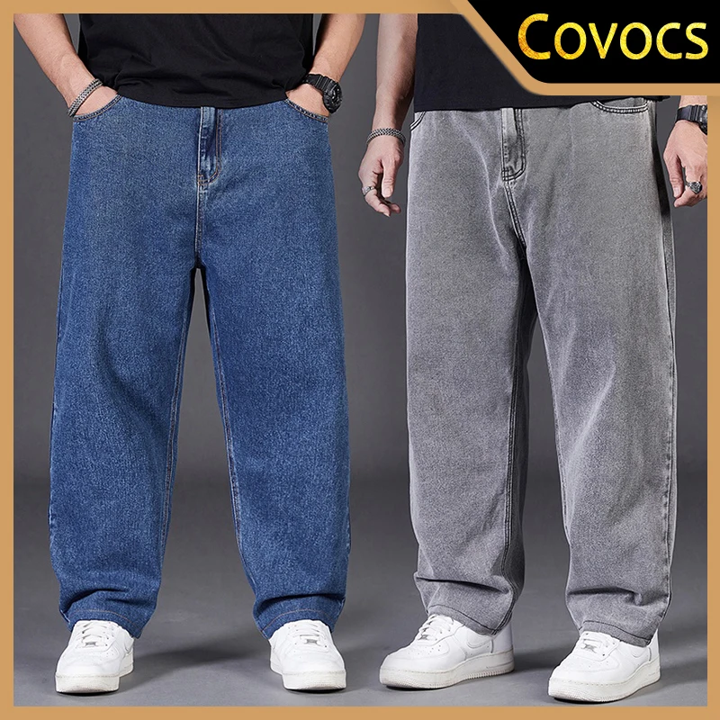 Big Size Jeans Men Large Size Jumbo Long Loose Pants Plus Size Loose Jeans Men