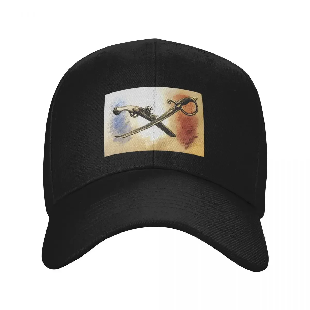 France Trip 2023 Print of French Calvary Flintlock and Saber Historically Accurate Weaponry Baseball Cap