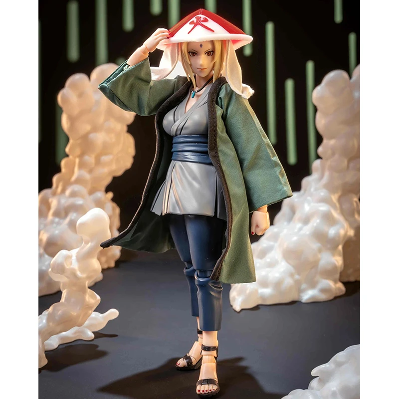 ナルト-shf-はぐさねコート火影帽子アニメアクションフィギュア布服模型玩具アクセサリー内蔵鉄線ボーイズギフト