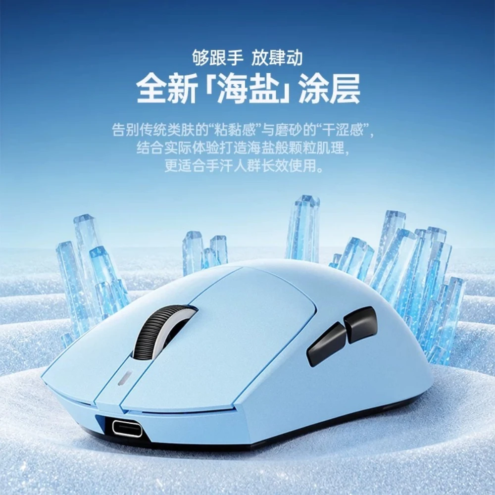 MLOONG PLANET MX301 Pro Lite Lightweight Wireless Tri-Mode Gaming Mouse 500mAh Sweat-resistant Coating for Small Medium Hands