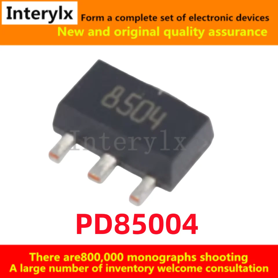 1-5 قطعة/الوحدة الأصلي حقيقية PD85004 PD8504 الحرير الطباعة 8504 SOT89 STM RF الترانزستور #1