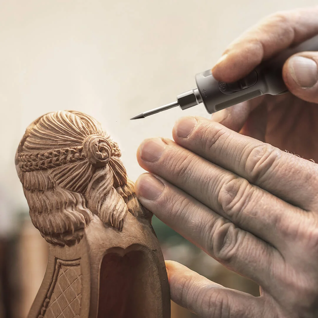 Szlifierka elektryczna litowa Greenworks z oświetleniem Inteligentny wyświetlacz HD 52 sztuk Akcesoria Pióro do grawerowania bitów o dużej mocy 80 W