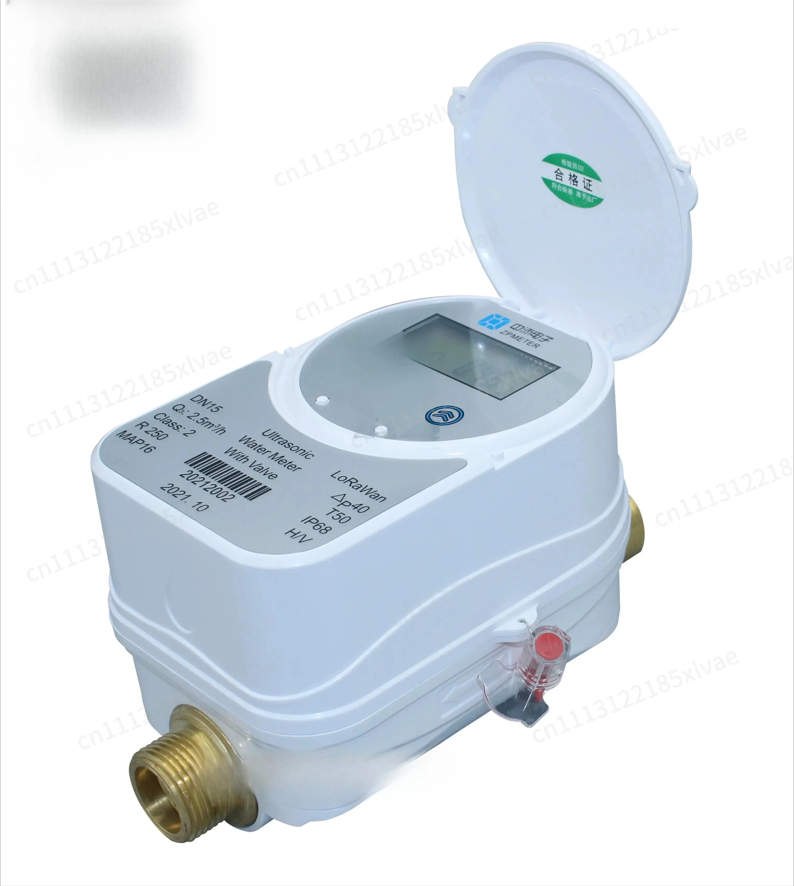 3/4 Inch WiFi Intelligent Ultrasonic Water Meter with Flow Monitor Automatic Shut Off Function for Household Water Pipe System