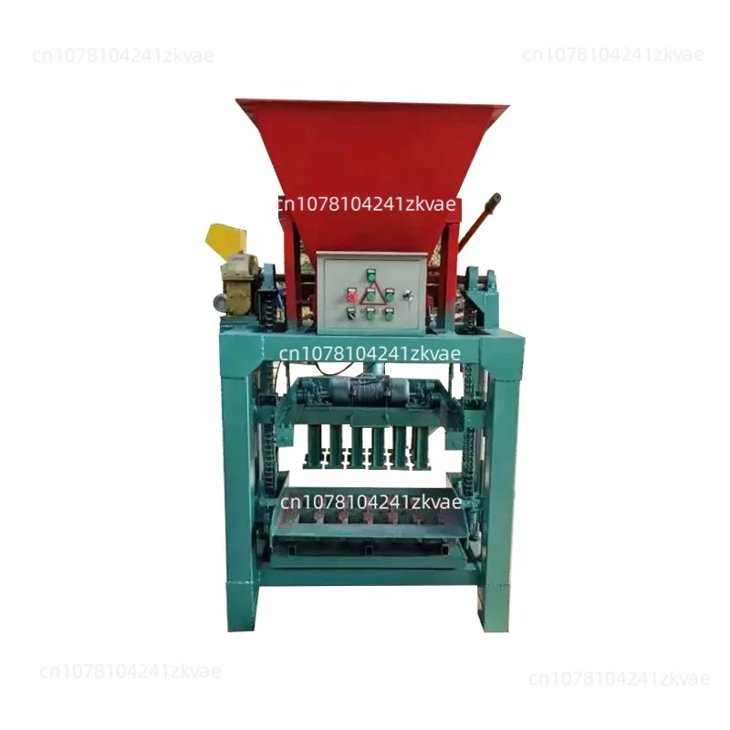 Semi-automatic interlocking hollow block bricks maker machine