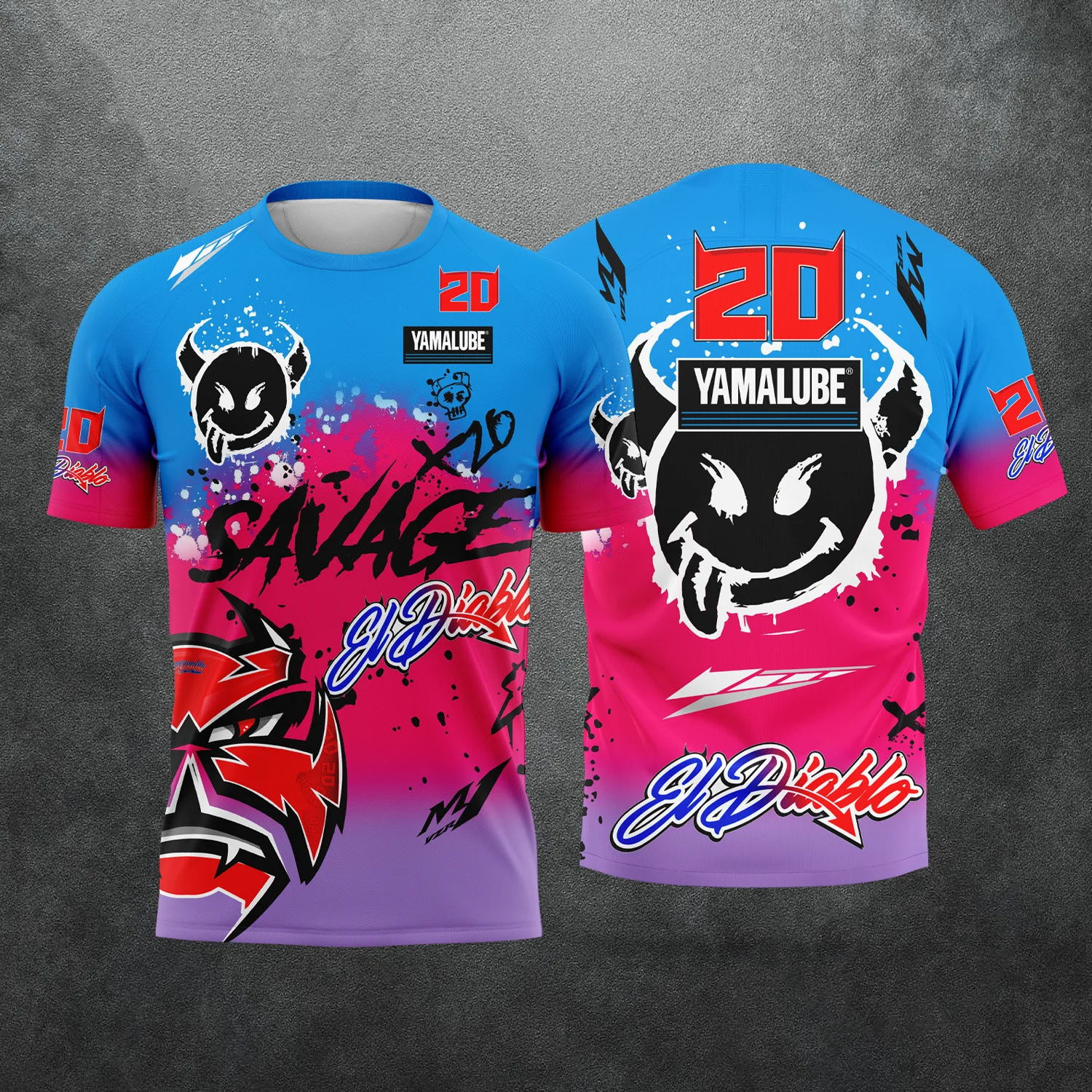 2026 Neues Motorrad-Rennmodell Nr. 20 Rider Fabio Quartararo Fan 3D-gedrucktes Muster-T-Shirt für Herren und Damen, Sommer, lässig, kurzärmelig