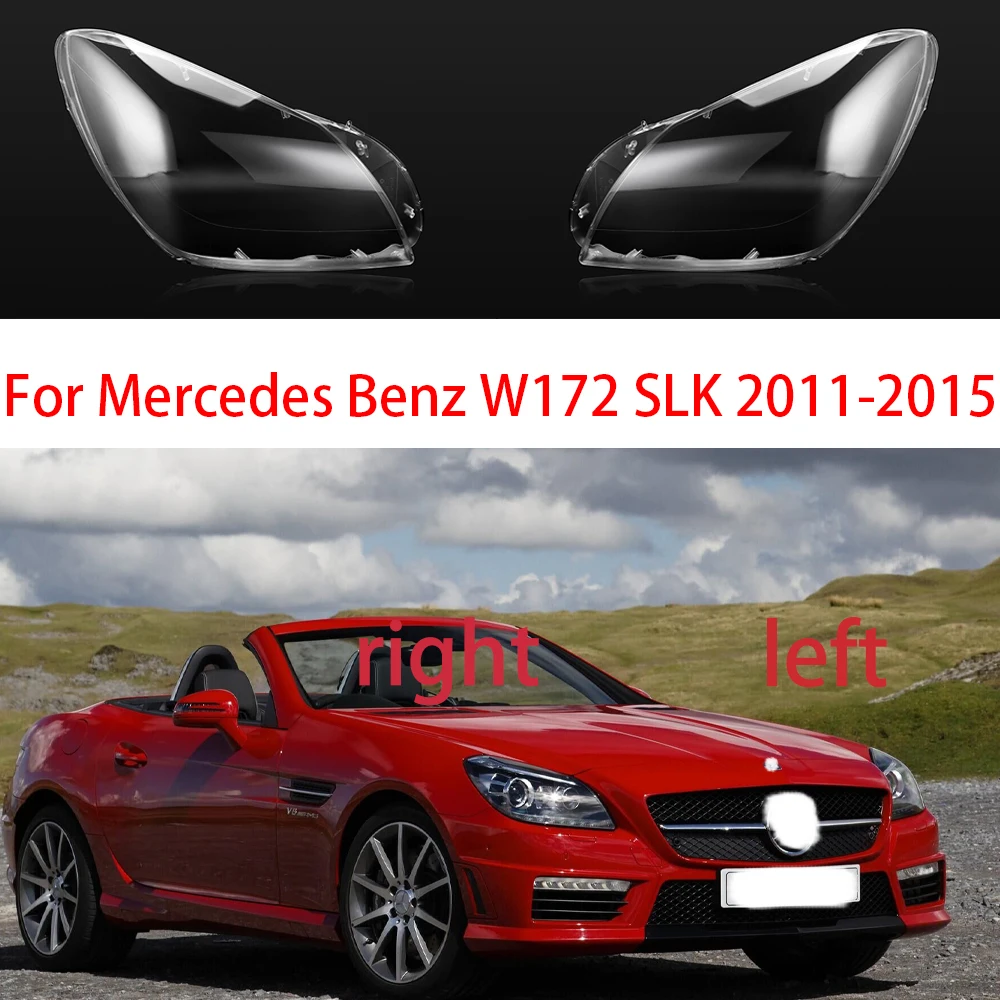 

Car Front Headlight Cover For Mercedes Benz W172 SLK 2011 2012 2013 2014 2015 Transparent Glass Shell Headlamps Lens Lampshade