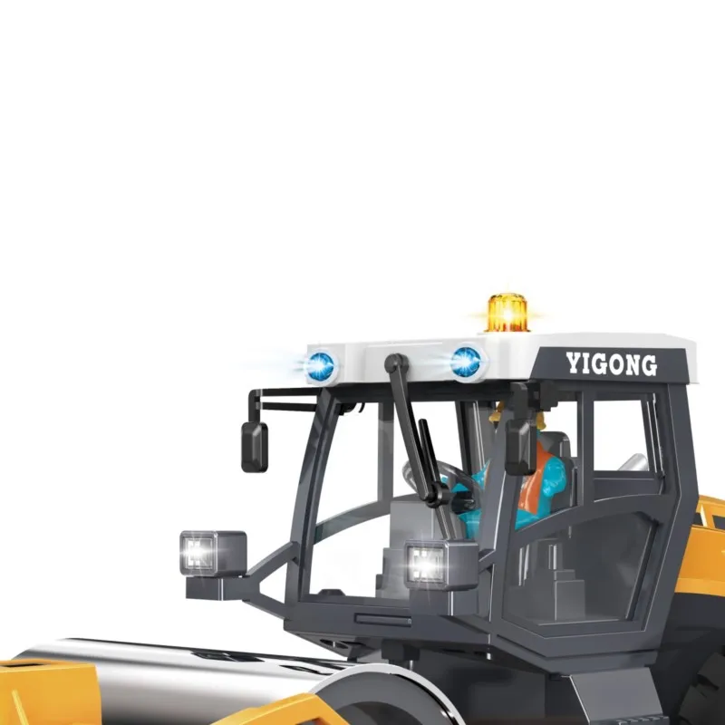 

Радиоуправляемый дорожный каток 1:50 RTR, миниатюрная электрическая строительная машина на пульте управления, готовая модель с металлическим лезвием, светом и звуком