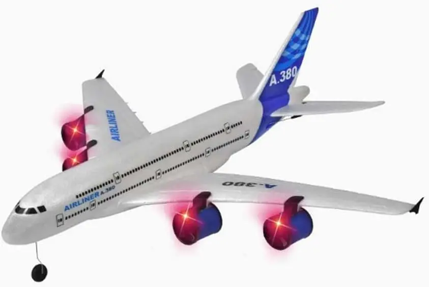 Remote Control Airplane 2.4GHZ RC Drone Toy with Four Motors Passenger Aircraft EPP Dr RC Airliner Model for Hobbies