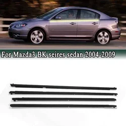 For Mazda 3 BK seires sedan 2004-2009 Window Weatherstrips Outer Window Glass Sealing Belts Trim Waterproof Weather Stripers