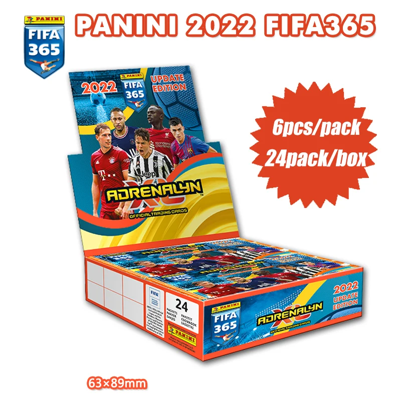 Panini 2022 Fifa365 Football Star Blind Box Genuine Rare Collection Card Game Toys Additional Version Christmas Birthday Gift