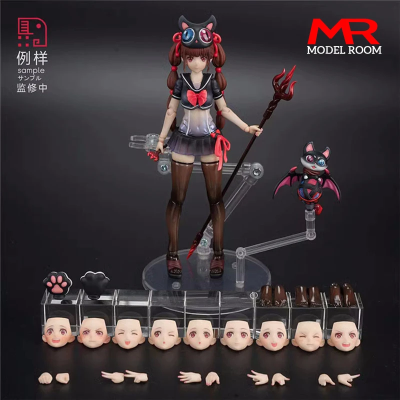 

15Cm 1/12 Demon Girl On Probation Nainai Xingchuan Anime Action Figure Movable Joint Mobile Suit Girl Garage Kit Model Toys Gift