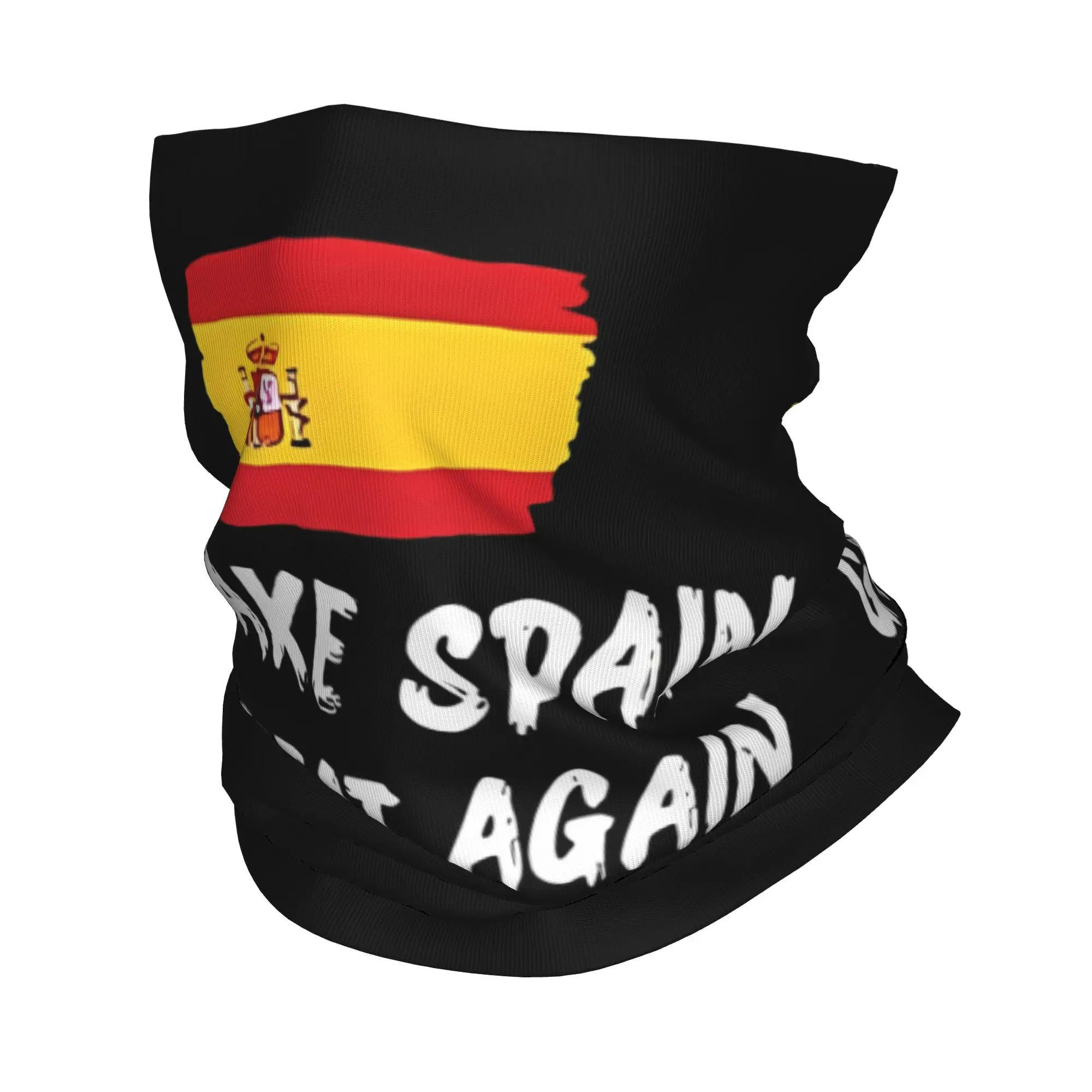 Make Spain Great Again Spanish Pride Bandana Neck Gaiter Balaclavas Wrap Scarf Printed Espana Headband Multi-use Unisex Adult