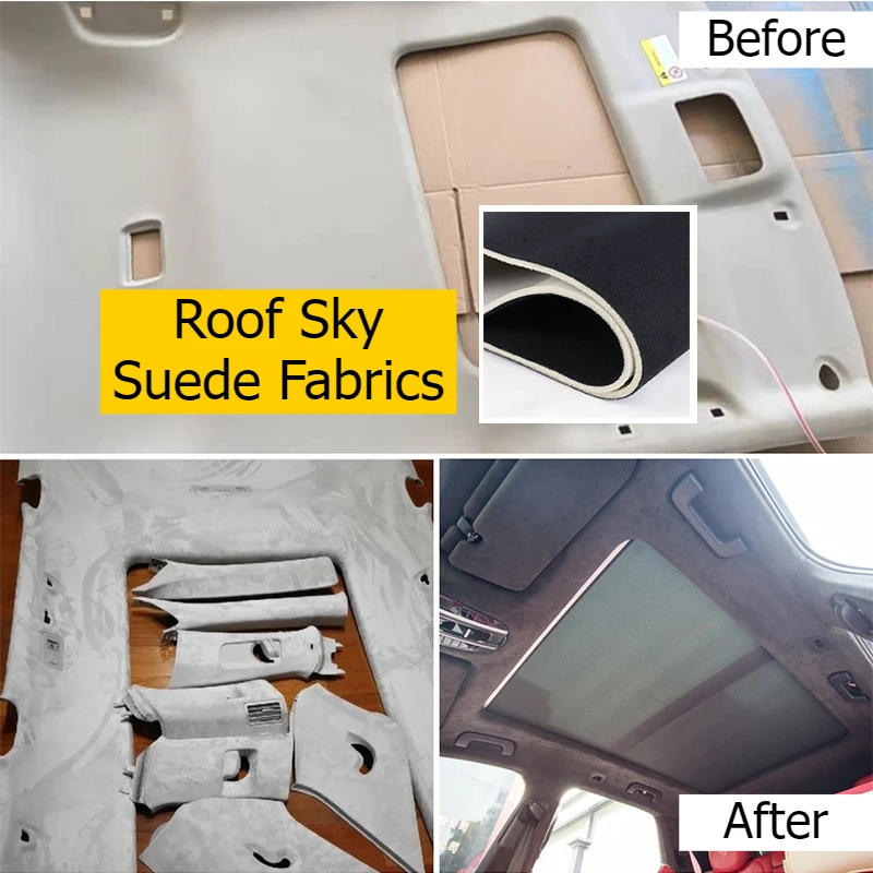 

Замшевая ткань для автомобильного потолка, ткань с пенопластовой спинкой для обивки салона автомобиля, ткань для отделки автомобиля, ткань для ремонта крыши, ткань для потолка неба