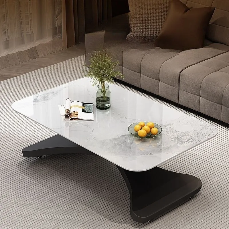 Lifting coffee table dual-purpose movable integrated dining table household small apartment multi-functional rectangular table