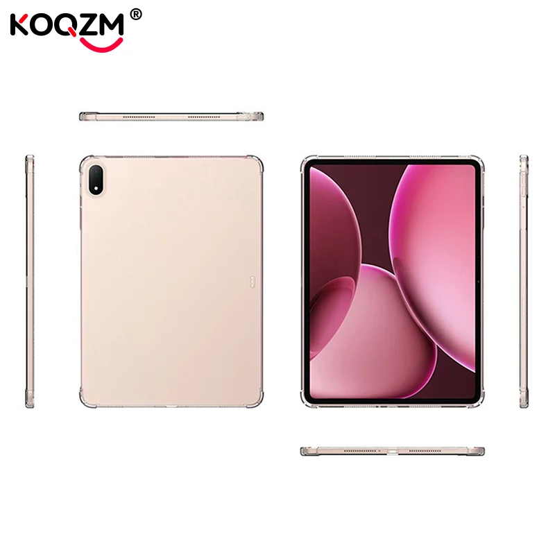 

Чехол для планшета OPPO Pad 4 Pro 13,2 дюйма, 2025 г., прозрачные подушки безопасности, мягкий силиконовый защитный чехол для Oppo Pad SE 11 дюймов, 2025/Pad 3 Pro