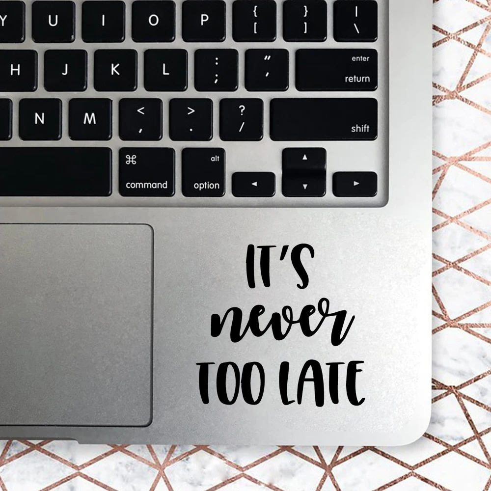 1 pc motivating words computer Sticker Self Adhesive Vinyl Waterproof Wall Art For Bedroom Decoration Wall Decal Home Decor