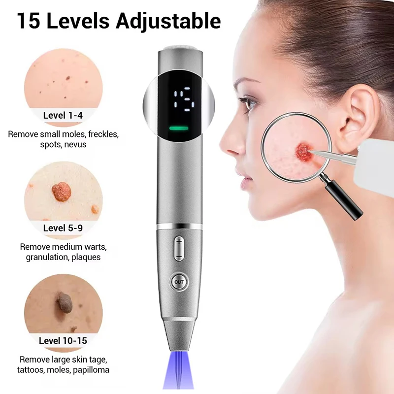 Plasma Pen Skin Tag Remover Mole Removal Wart Spots Dark Dpot Black Dot Nevus Freckle Flat Blemish Pimples Removal for Face Body