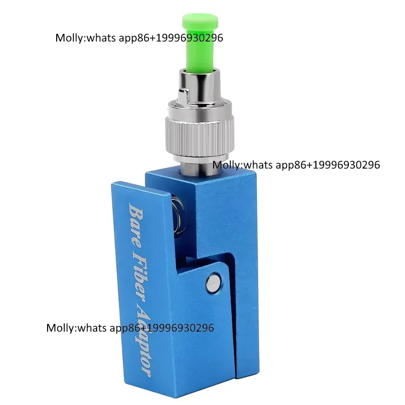 FC/APC Bare Fiber Adapter Square Single-mode Bare Fiber Cable Test FC Adapter for Optical Fiber Emergency Repair