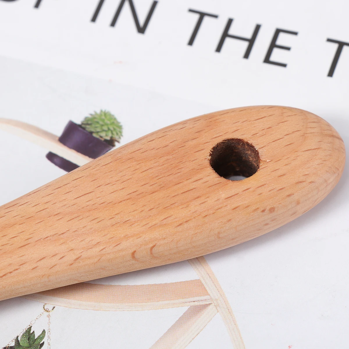 

Wooden Shovel Kitchen Tools Rice Paddle Turner Spoon Flat Beech Wooden Material Safe Environmental Perfect Home