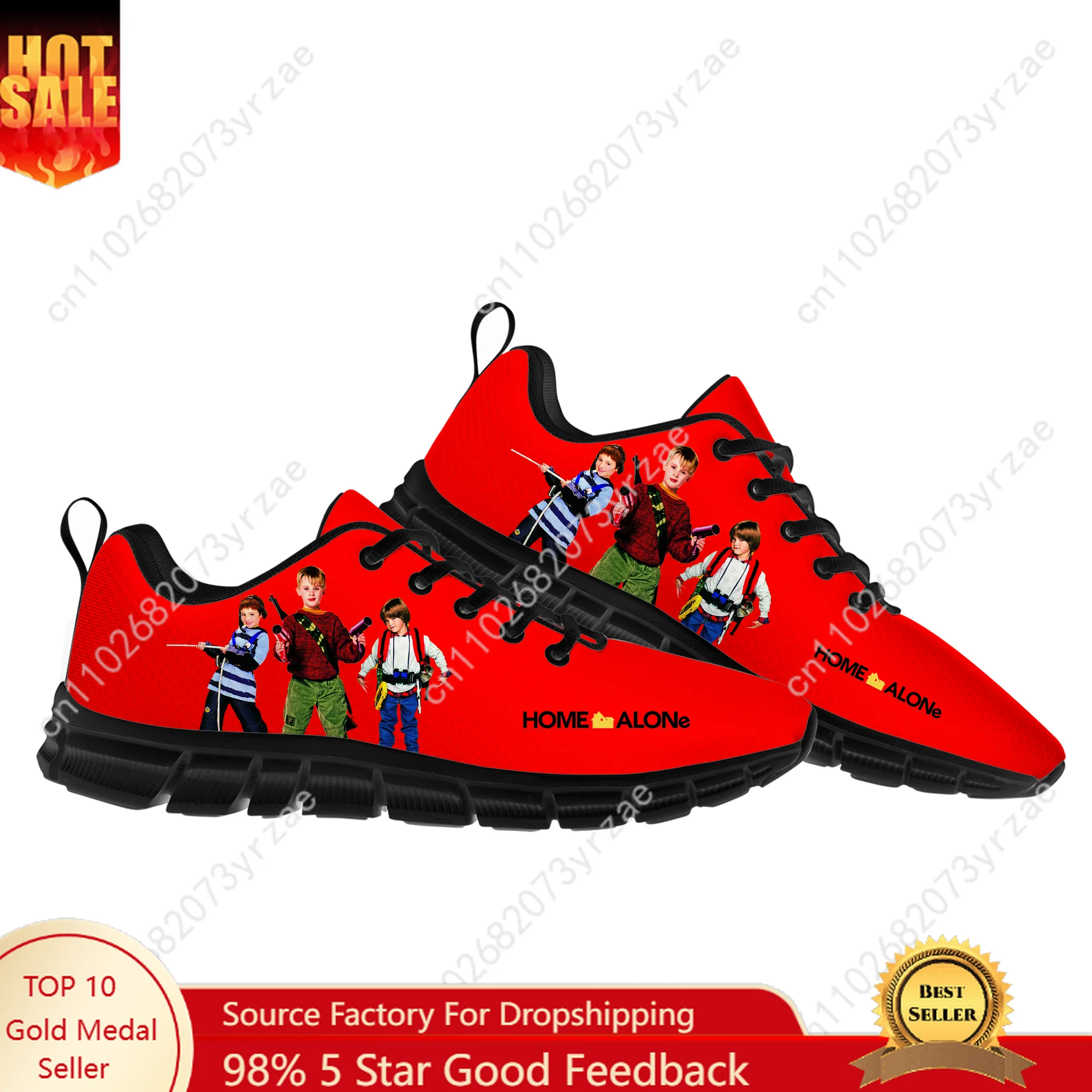 

Home Alone Sneakers Mens Womens Teenager Breathable Customized Sports Shoes High Quality Personality Fashion Casual Custom Shoes