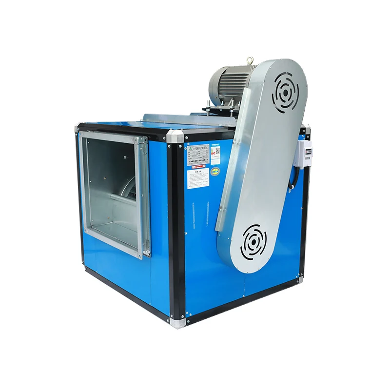 Deyue 15 Inch 4KW Mute High Efficiency Iron Cabinet Centrifugal Fan OEM Commercial Kitchen Exhaust Ventilation Fresh Air Machine