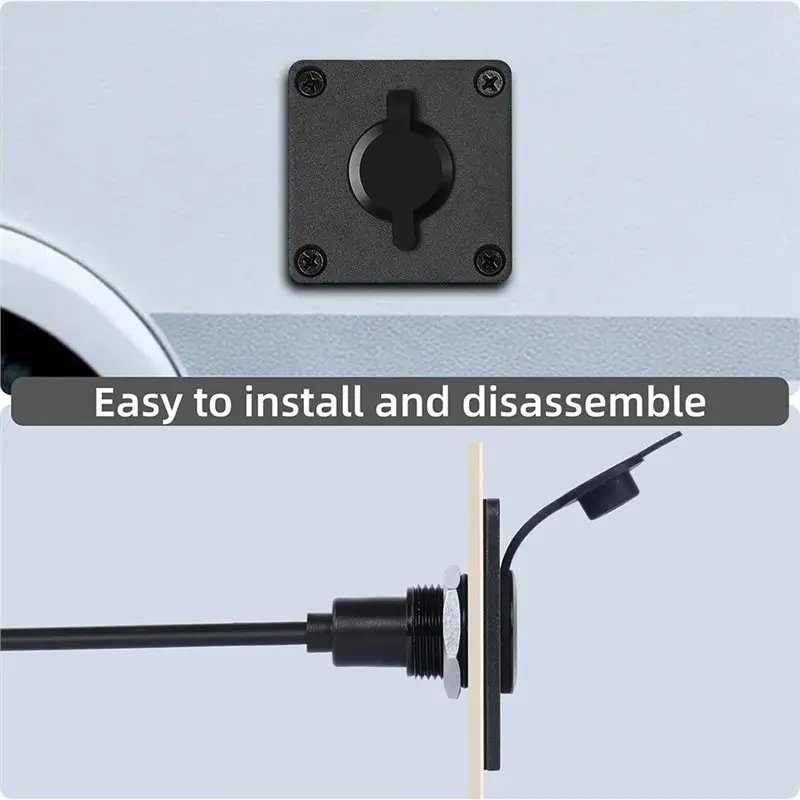 PHILE-MINI Power Connector 5.5X 2.1 Female To Quick Terminal Block Waterproof Wall Socket Wiring Module