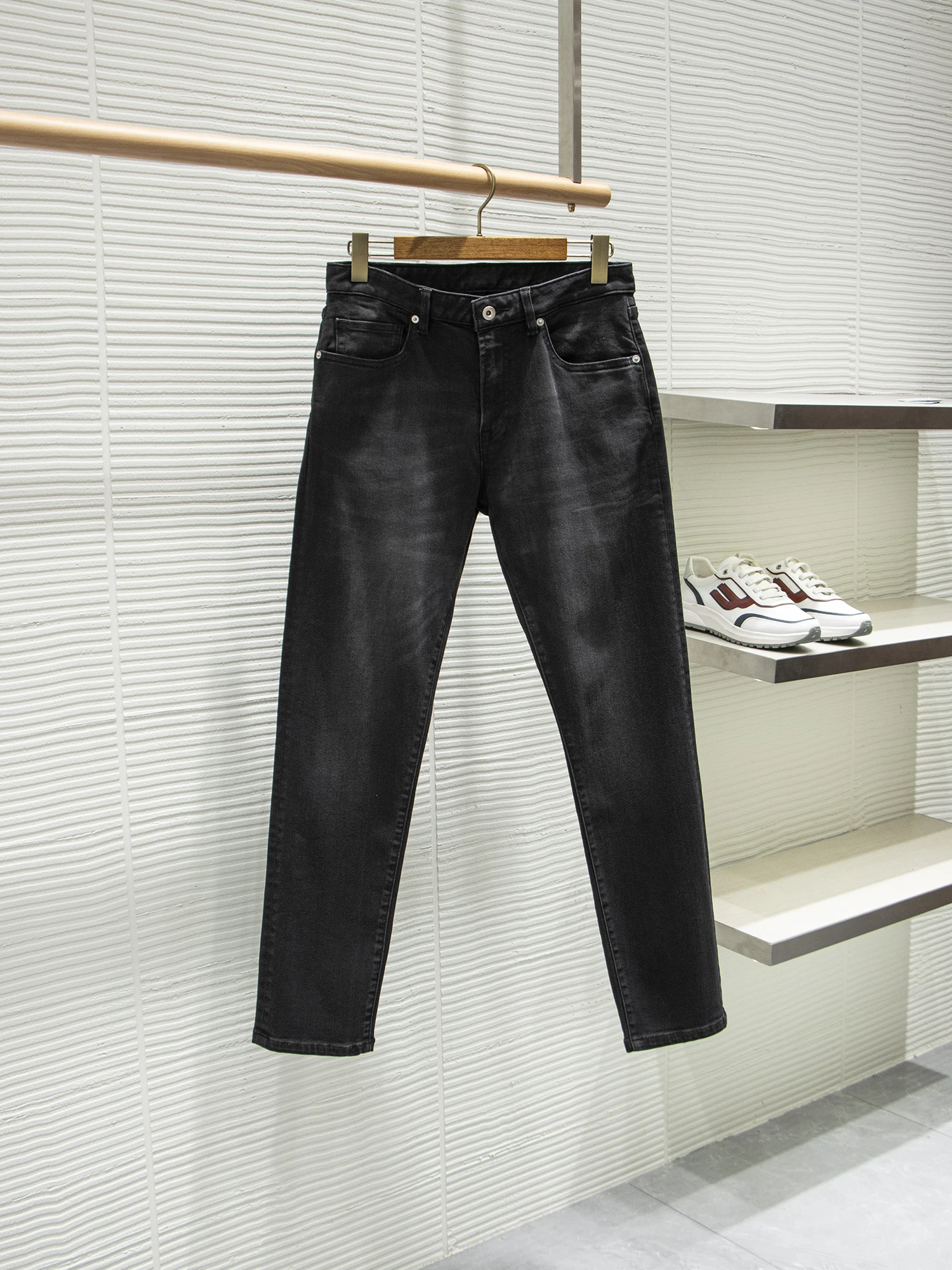 

Original Flavor Quali Choice Men's Busin Casual Straight Leg Jeans Comfortable Fit Modern Sle Denim Pants for Youth