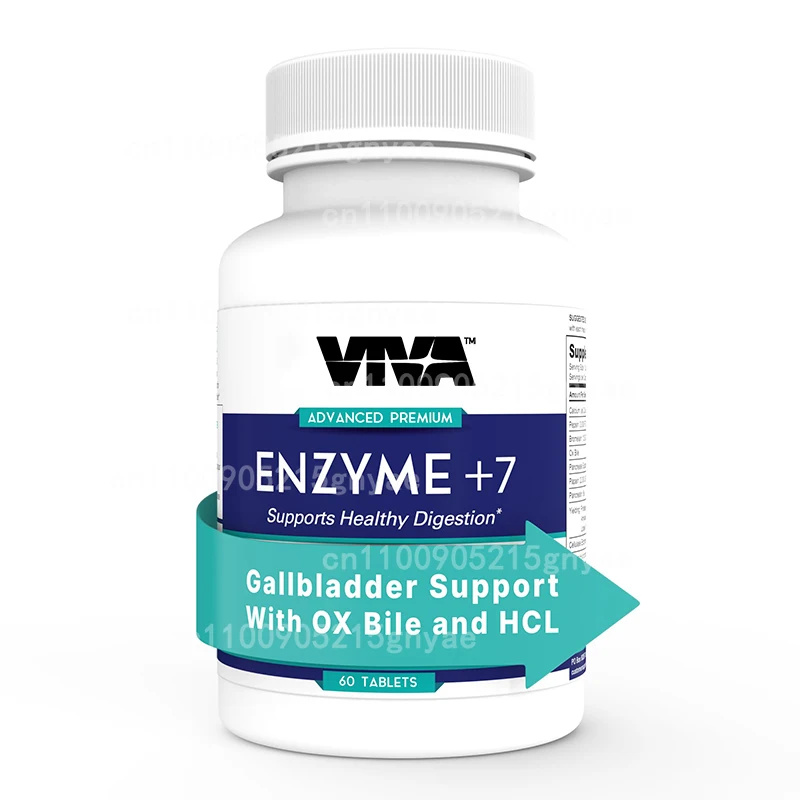 

Digestive Enzyme Supplements - Boost Energy, Reduce Bloating - Muscle Recovery, Intestinal Health 60 Capsules