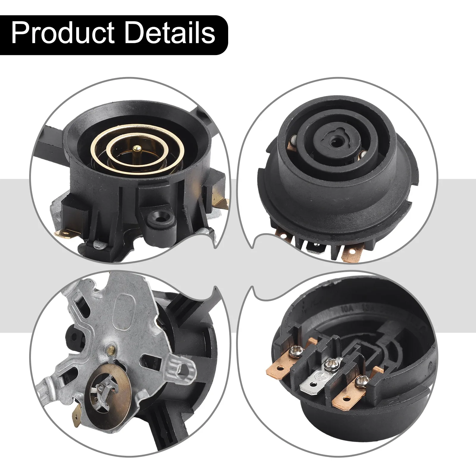 

Home Appliance Repair Kettle Base Replacement Thermostat Switch Connector Temperature Regulation Easy Installation