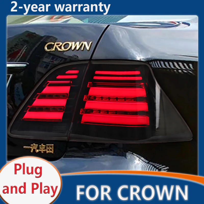 

For Toyota Crown 2003-2009 LED Taillight Rear Lamp With Dynamic Turn Signal+drl+brake+reverse Tail Lamp Car Accsesories