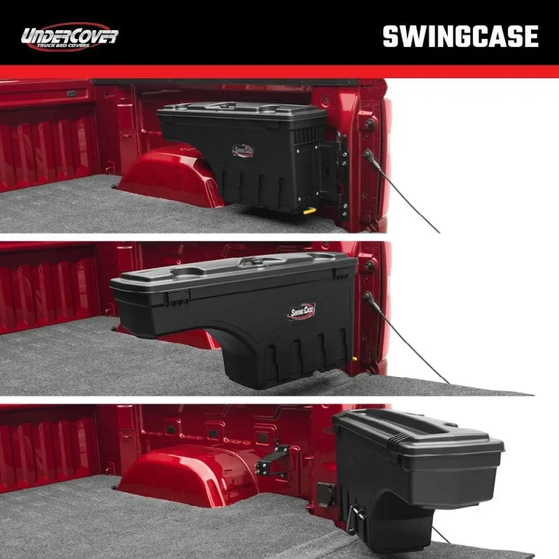 SwingCase-caja de almacenamiento para cama de camión, SC105P, SC105D, compatible con 2020-2023 Chevy/GMC Silverado/Sierra 2500/3500HD, conductor y pasajero