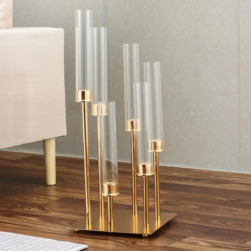 

Gold Candlestick Center Piece, Table Decoration, Wedding Party, Table, the highest Quality, 2 Pcs, 4 Pcs, 5 Pcs, 6 Pcs