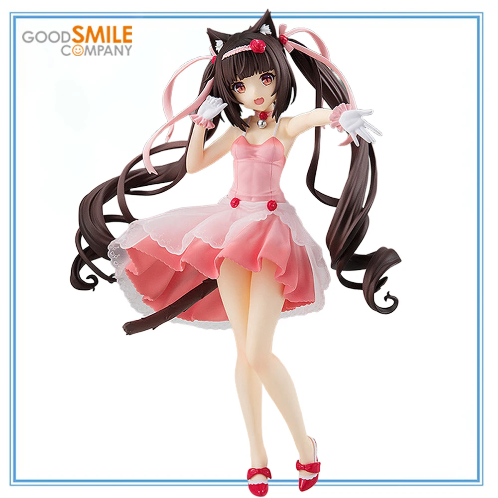 

100% оригинал на складе Good Smile Company Pop Up Parade Nekopara Chocola Коктейльное платье Ver. Серия аниме-фигурок