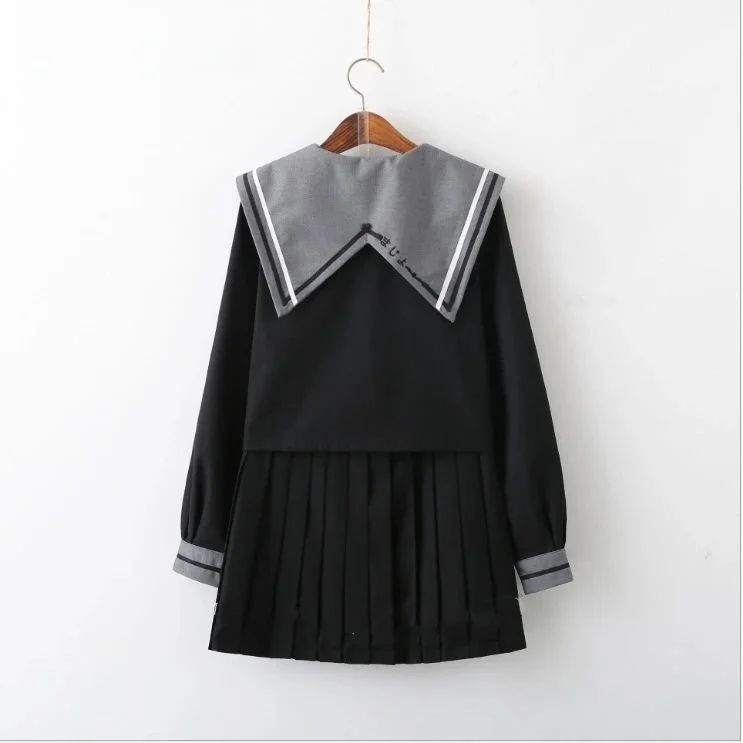 

Весенне-осенние длинные японские школьные комплекты формы JK, традиционные культурные костюмы, женская модная студенческая одежда