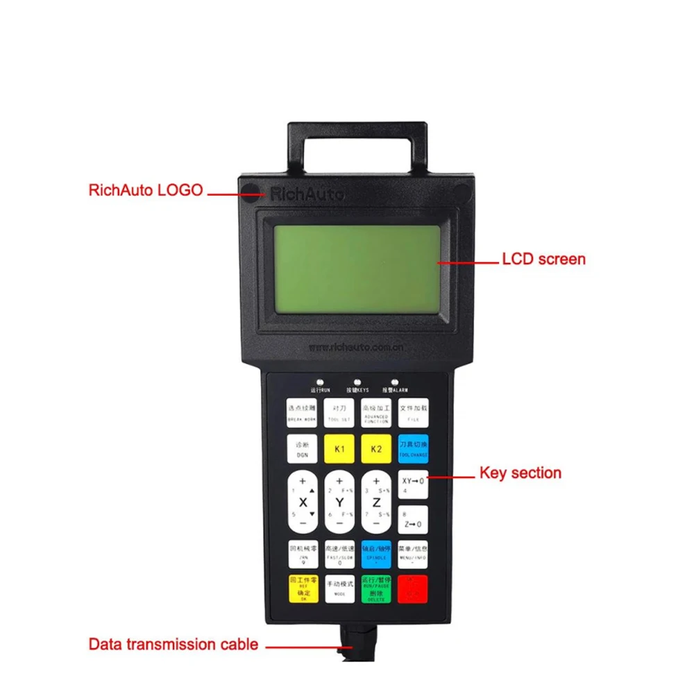 RichAuto DSP Controller F7 Support Servo and Stepper 3Axis Engraving Motion Control System Replace A11 B51