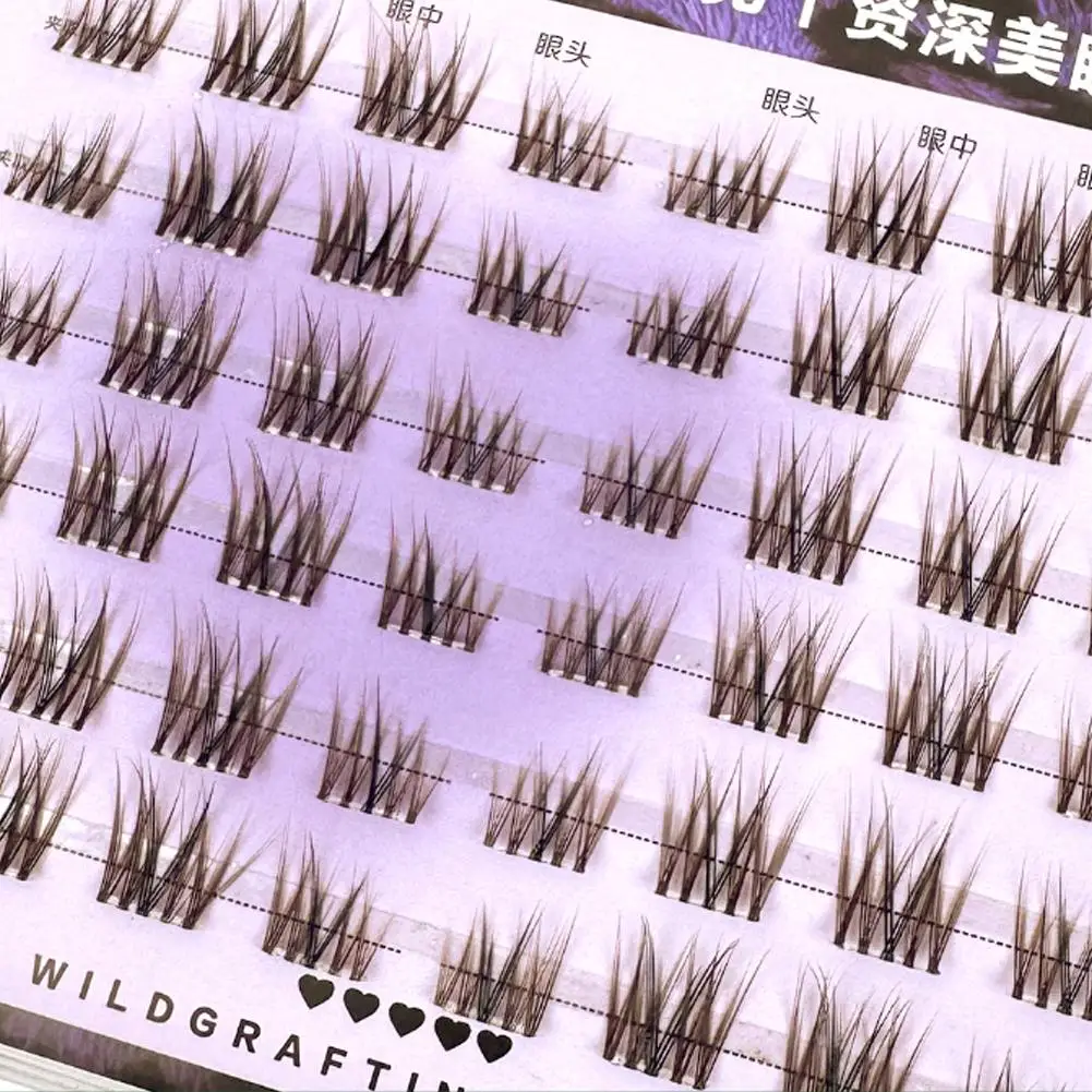 厚いつけまつげ マンガ風つけまつげ グルー不要つけまつげ DIY グルーフリーラッシュ 超薄型つけまつげグルー セグメントグルー ストランドつけまつげ