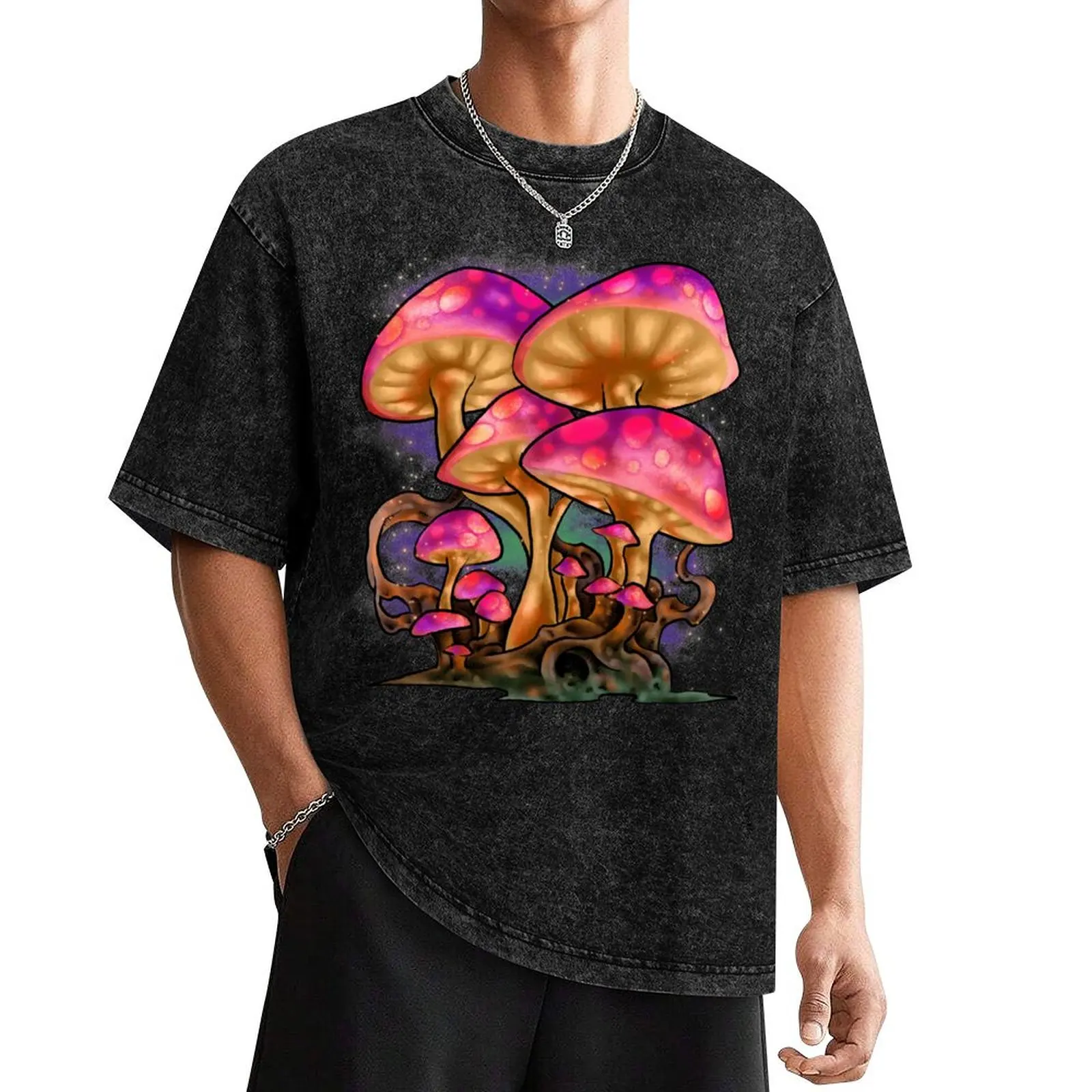 

Mycology Mushroom Psychedelic Art T-Shirt customs man t shirt football t shirt T-shirt men