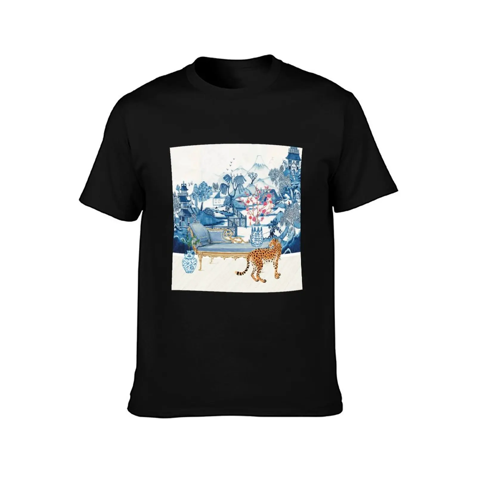 Chinoiserie At Home T-Shirt graphic shirts vintage men clothings