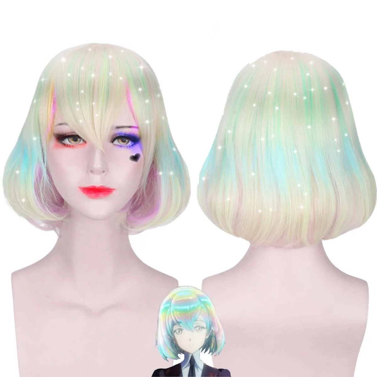 

Женская вечеринка, ролевая игра, земля блестящего парика Houseki No Kuni Diamond