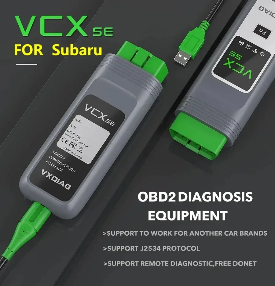 

VXDIAG VCX SE for Subaru OBD2 Diagnostic Tool Smart Key Programming Support SSM3 SSM4 Lifetime Update Support WIFI