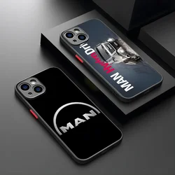 Man Trucks Logo Phone Case For IPhone 15 14 13 Pro Max 12 Mini 11 6S 7 8 Plus XS X XR Matte Case