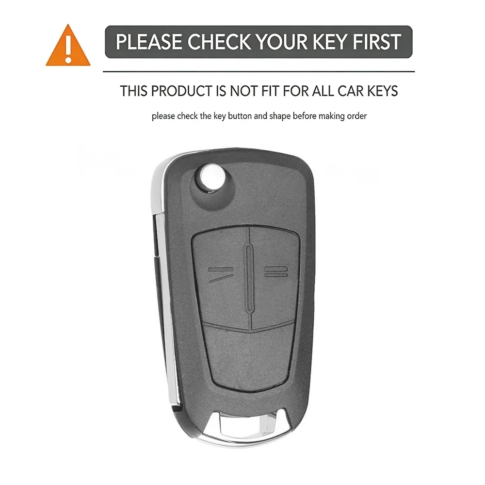 Grippy Diamond Silicone Key Sleeve With Keychain For Opel Vauxhall Astra H Corsa D Vectra C Zafira Signum 2 Button Fold Key Fob view 6