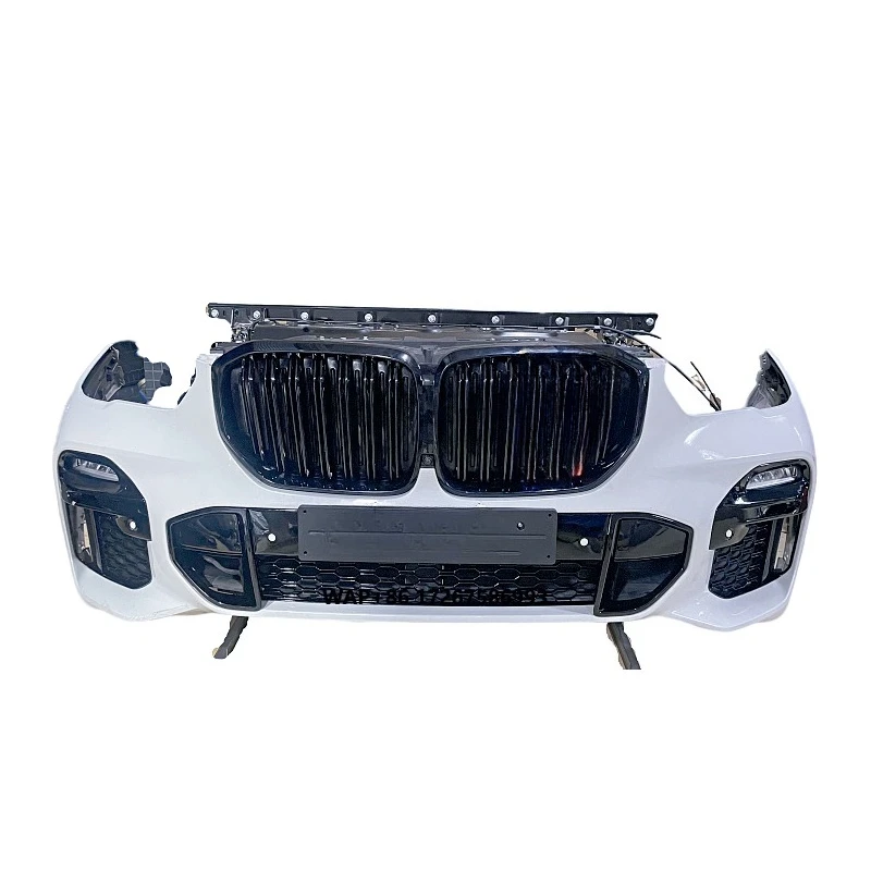 For  X5 G05 US Version Car Front Bumper Kit, Bumper with Radiator Electronic Fan Surround, Used for 2018-2022 X5