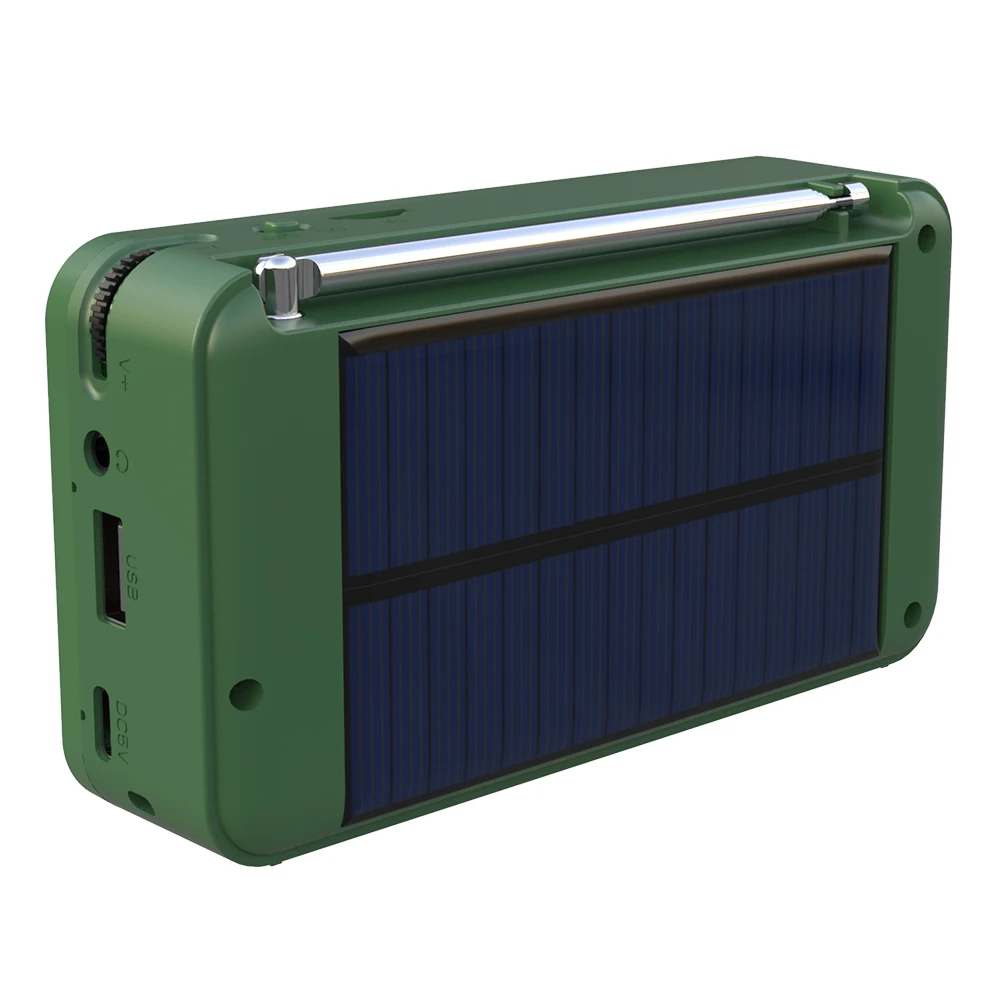 

Portable DAB+ Digital Radio Solar Powered/Rechargable FM Radio Bluetooth-Compatible/U Disk TF Card MP3 Play Loudspeaker