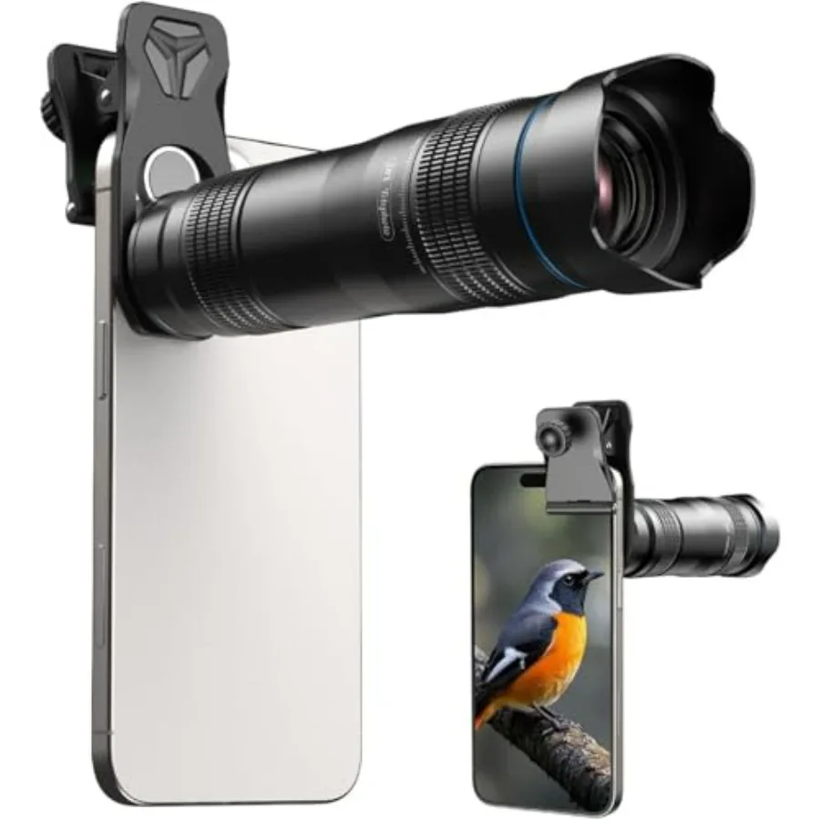 

Телеобъектив MIAO LAB 28X HD для iPhone и Android: мощный телеобъектив с универсальным креплением, совместимый с большинством смартфонов